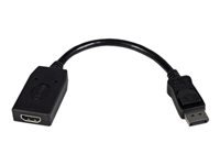 StarTech.com DisplayPort till HDMI-videoadapter - Videokort - DisplayPort hane till HDMI hona - 24 cm - svart - för P/N: MST14DP123DP, MSTCDP123DP, SV231QDPU34K, TB3DK2DPPDUE, TB3DKDPMAW, TB3DKDPMAWUE DP2HDMI