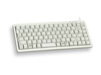 CHERRY Compact-Keyboard G84-4100 - Tangentbord - PS/2, USB - hela norden - ljusgrå G84-4100LCMPN-0