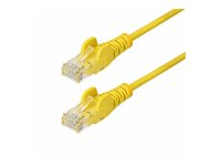 StarTech.com 7m Yellow Slim CAT6 Ethernet Cable, Snagless, 28AWG, LSZH - Patch-kabel - RJ-45 (hane) till RJ-45 (hane) - 7 m - 3.6 mm - UTP - CAT 5/5e/6 - IEEE 802.3bt - halogenfri, hakfri - gul N6PAT7MYLS