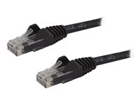 StarTech.com 7.5m CAT6 Ethernet Cable, 10 Gigabit Snagless RJ45 650MHz 100W PoE Patch Cord, CAT 6 10GbE UTP Network Cable w/Strain Relief, Black, Wiring is UL Certified/TIA - Category 6 - 24AWG (N6PATC750CMBK) - Patch-kabel - RJ-45 (hane) till RJ-45 (hane) - 7.5 m - UTP - CAT 6 - hakfri - svart N6PATC750CMBK