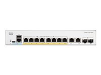 Cisco Catalyst 1200-8P-E-2G - Switch - L3 - smart - 8 x 10/100/1000 (PoE+) + 2 x combo Gigabit SFP/RJ-45 - rackmonterbar - PoE+ (67 W) C1200-8P-E-2G