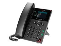 HP Poly VVX 250 - OBi Edition - VoIP-telefon - 3-riktad samtalsförmåg - SRTP, SIP, SDP, RTP - 4 linjer - svart 89K69AA