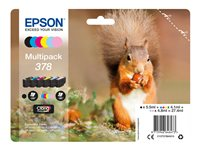 Epson Multipack 378 - 6-pack - svart, gul, cyan, magenta, ljus magenta, ljus cyan - original - blister - bläckpatron - för Expression Home XP-8605, XP-8606; Expression Photo XP-8500, XP-8505, XP-8700 C13T37884010
