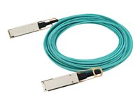 HPE Aruba - 100GBase-AOC direktanslutningskabel - QSFP28 (hane) till QSFP28 (hane) - 15 m - fiberoptisk - aktiv - för HPE Aruba 8325-32C, 8325-48Y8C; CX 10000 Empty Chassis, 8360-12C V2, 8360-16Y2C V2 R0Z28A