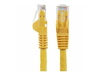 StarTech.com 7.5m CAT6 Ethernet Cable, 10 Gigabit Snagless RJ45 650MHz 100W PoE Patch Cord, CAT 6 10GbE UTP Network Cable w/Strain Relief, Yellow, Wiring is UL Certified/TIA - Category 6 - 24AWG (N6PATC750CMYL) - Patch-kabel - RJ-45 (hane) till RJ-45 (hane) - 7.5 m - UTP - CAT 6 - hakfri - gul N6PATC750CMYL