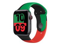 Apple - Band för smart klocka - Vanlig storlek - svart enighet - för Watch Hermès Series 9, SE 3, Series 10, Series 11, Series 8, Series 9, Ultra 2, Ultra 3 MJ4W3ZM/A