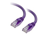 C2G Cat5e Booted Unshielded (UTP) Network Patch Cable - Patch-kabel - RJ-45 (hane) till RJ-45 (hane) - 1 m - UTP - CAT 5e - formpressad, hakfri, tvinnad - lila 83659