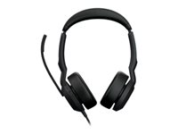 Jabra Evolve2 50 MS Stereo - Headset - på örat - trådlös, kabelansluten - aktiv brusradering - USB-C, USB-A - Certifierad för Microsoft-teams 25089-999-799