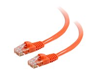 C2G Cat5e Booted Unshielded (UTP) Network Patch Cable - Patch-kabel - RJ-45 (hane) till RJ-45 (hane) - 7 m - UTP - CAT 5e - formpressad, hakfri, tvinnad - orange 83608