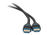 C2G 15ft 4K HDMI Cable with Ethernet - Premium Certified - High Speed 60Hz - HDMI-kabel med Ethernet - HDMI hane till HDMI hane - 4.57 m - skärmad - svart - stöd för 4K 50186