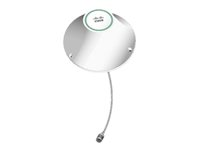 Cisco 4G Indoor Ceiling-Mount Omnidirectional Antenna - Antenn - 1,5 dBi (för 700 - 960 MHz), 1 dBi (för 700 - 960 MHz), 1,7 dBi (för 1,7 - 2,2 GHz), 3,2 dBi (för 1,7 - 2,2 GHz), 3 dBi (för 2,5 - 2,7 GHz), 4 dBi (för 2,5 - 2,7 GHz) - rundstrålande - kan monteras i tak, kan monteras på vägg, inomhus - vit - för 3G wireless Enhanced High-Speed WAN Interface Card 4G-ANTM-OM-CM=