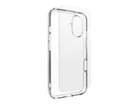 Zagg InvisibleShield Glass Elite 360 - Baksidesskydd för mobiltelefon - klar - med skärmskydd av härdat glas - för Apple iPhone 16 Plus 200515375