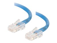 C2G Cat5e Non-Booted Unshielded (UTP) Network Crossover Patch Cable - Övergångskabel - RJ-45 (hane) till RJ-45 (hane) - 2 m - UTP - CAT 5e - tvinnad, enhetsstart - blå 83300