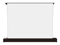 Multibrackets M - Projektionsskärm med golvställ - LS, elektrisk, stigande, RS232 - fristående - motoriserad - 84" (213 cm) - 16:9 - Matte White - svart 7350105218644