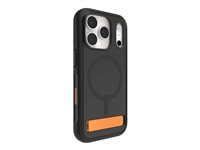 ZAGG Sedona Snap - Baksidesskydd för mobiltelefon - med fällbart ställ - MagSafe-kompatibilitet - översvämningssvart - för Apple iPhone 17 Pro 702319130