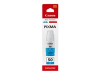 Canon GI 50 C - Cyan - original - påfyllnadsbläck - för PIXMA G5050, G6050, G7050, GM2050, GM4050 3403C001