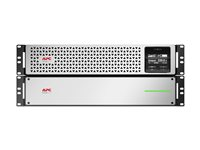 APC Smart-UPS On-Line 1000VA - UPS (kan monteras i rack) (hög densitet) - AC 220/230 V - 900 Watt - 1000 VA - litiumjon - utgångskontakter: 8 - 4U - 1.83 m sladd - svart, silver SRTL1000RM4UXLI-NC