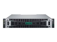 HPE Modular Smart Array 2070 10/25GbE iSCSI SFF Storage - Halvledarenhet/hårddisk-array - 46 TB - 24 fack (SAS-3) - SSD 3.84 TB x 12 - iSCSI (10 GbE), iSCSI (25 GbE) (extern) - kan monteras i rack - 2U - med 4 x 25Gb iSCSI XCVR transceiver P84179-B25