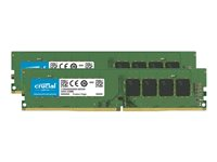 Crucial - DDR4 - sats - 8 GB: 2 x 4 GB - DIMM 288-pin - 2666 MHz / PC4-21300 - CL19 - 1.2 V - ej buffrad - icke ECC CT2K4G4DFS8266