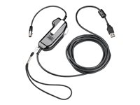 Poly SHS 2371-12 - PTT-headsetadapter (push-to-talk) - USB, stereo, serialiserad - TAA-kompatibel 8K719AA#AC3