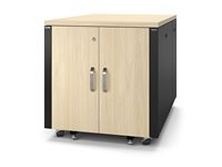 APC NetShelter - Rack (vertikal) - ljudisolerad - AC 100-230 V - lönn - 12U - 19" - TAA-kompatibel - för P/N: SMT2200RM2UNC, SMT3000RM2UNC, SMTL1500RMI3UC, SMX2KRMLVNCUS, SRT2200RMXLAUS AR4012A