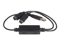 StarTech.com USB till PS/2-adapter - Tangentbord och mus - Adapter för tangentbord/mus - USB - för P/N: PS2UTPEXT, SV221MICRO, SV211KA USBPS2PC