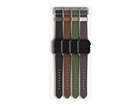 OtterBox Symmetry - Band för smart klocka - 41/40/38mm, kaktusläder - noir ash - för Apple Watch Hermès Series 7, Hermès Series 9, Nike Series 7, Series 10, Series 8, Series 9 77-95604
