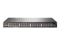 HPE Aruba 2930F 48G PoE+ 4SFP+ - Switch - L3 - Administrerad - 48 x 10/100/1000 (PoE+) + 4 x 1 gigabit/10 gigabit SFP+ (upplänk) - rackmonterbar - PoE+ (370 W) JL256A#ABB