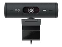 Logitech BRIO 500 - Webbkamera - färg - 1920 x 1080 - 1080p, 720p - ljud - USB-C 960-001422