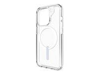 Zagg Crystal Palace - Baksidesskydd för mobiltelefon - MagSafe-kompatibilitet - clear snap - för Apple iPhone 15 Pro 702312618