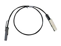 Cisco - 40GBase-CR4 direktkopplingskabel - QSFP+ till QSFP+ - 1 m - dubbelaxlad - passiv - beige - återanvänd - för Nexus 93108TC-EX, 93180YC-FX, 9336C-FX2, 9372PX-E QSFP-H40G-CU1M-RF