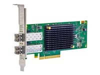 Emulex LPe37102 - Säker värd bussadapter - PCIe låg profil - 32Gb Fibre Channel x 2 - med Överta Dell-systemets garanti ELLER ett års maskinvarugaranti - för PowerEdge R470, R570, R670, R6715, R6725, R770, R7715, R7725 406-BBXS
