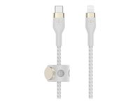 Belkin BOOST CHARGE - Lightning-kabel - 24 pin USB-C hane till Lightning hane - 1 m - vit CAA011BT1MWH