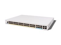 Cisco Catalyst 1300X-48NGU-4X - Switch - L3 - Administrerad - 4 x 10 Gigabit SFP28 + 8 x 1/2.5/5GBase-T (PoE++) + 40 x 10/100/1000 (PoE+) - rackmonterbar - PoE++ (740 W) C1300X-48NGU-4X