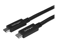 StarTech.com USB-C-kabel - M/M - 1 m - USB 3.1 (10 Gbps) - USB-IF-certifierad - USB-kabel - USB-C (hane) till USB-C (hane) - USB 3.1 - 1 m - svart - för P/N: HB31C2A2CME, HB31C3A1CME, M2E1BRU31C, PEXUSB311AC3, SV211HDUC, SV221HUC4K USB31CC1M