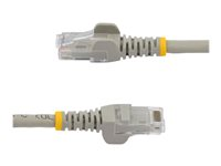 StarTech.com Cat6-patchkabel med hakfria RJ45-kontakter – 0,5 m, grå - Patch-kabel - RJ-45 (hane) till RJ-45 (hane) - 50 cm - UTP - CAT 6 - hakfri - grå N6PATC50CMGR