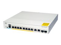 Cisco Catalyst 1000-8T-2G-L - Switch - Administrerad - 8 x 10/100/1000 + 2 x kombinations-Gigabit SFP (upplänk) - rackmonterbar C1000-8T-2G-L