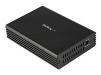 Startech 10 GbE-fiber-Ethernet-mediaomvandlare för 1/2,5/5/10 Gbps nätverk NBASE-T SFP till RJ45 Multigigabit enkelläges/flerläges fiberoptiskt till kopparnätverksbaserat Ethernet till Fiber Bridge - Fibermediekonverterare - 10GbE - 10GBase-LR, 10GBase-SR, 10GBase-T - RJ-45 / SFP+ MCM10GSFP