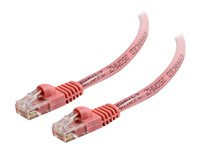 C2G Cat5e Booted Unshielded (UTP) Network Patch Cable - Patch-kabel - RJ-45 (hane) till RJ-45 (hane) - 2 m - UTP - CAT 5e - formpressad, hakfri, tvinnad - rosa 83619