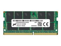 Micron - DDR4 - modul - 16 GB - SO DIMM 260-pin - 3200 MHz / PC4-25600 - CL22 - 1.2 V - ej buffrad - ECC MTA9ASF2G72HZ-3G2R