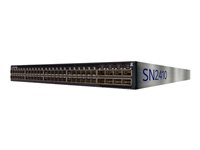 NVIDIA Spectrum SN2410 - Switch - L3 - Administrerad - 48 x 10 Gigabit SFP28 + 8 x 100 Gigabit QSFP28 - bakre till främre luftflödet - rackmonterbar 920-9N112-00F7-0C3