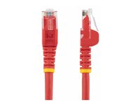StarTech.com 1.5m CAT6 Ethernet Cable, 10 Gigabit Snagless RJ45 650MHz 100W PoE Patch Cord, CAT 6 10GbE UTP Network Cable w/Strain Relief, Red, Wiring is UL Certified/TIA - Category 6 - 24AWG (N6PATC150CMRD) - Patch-kabel - RJ-45 (hane) till RJ-45 (hane) - 1.5 m - UTP - CAT 6 - hakfri - röd N6PATC150CMRD