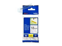 Brother TZe-S141 - Extrastark häftning - svart på klar - Rulle (1,8 cm x 8 m) 1 kassett(er) bandlaminat - för Brother P-Touch Cube PT-P910BT; P-Touch Cube Plus PT-P710BT, PT-P710BTH; P-Touch Cube Pro PT-P910BT; P-Touch EDGE PT-P750WVP and P-Touch models. TZES141