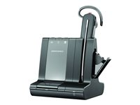 Poly Savi 8245-M - Savi 8200 series - headset - inuti örat - konvertibel - DECT / Bluetooth - trådlös - USB-A via DECT-adapter - svart - Certifierad för Microsoft-teams 8D3F4AA#ABB