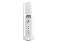 Transcend JetFlash 730 - USB flash-enhet - 128 GB - USB 3.0 - vit TS128GJF730