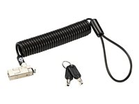 Kensington Slim NanoSaver 2.0 Portable Keyed Laptop Lock - Lås för säkerhetskabel - nyckel för övervakare - 1.8 m K65026S