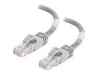 C2G Cat6 Booted Unshielded (UTP) Crossover Patch Cable - Övergångskabel - RJ-45 (hane) till RJ-45 (hane) - 2 m - UTP - CAT 6 - formpressad, hakfri, tvinnad - grå 83508