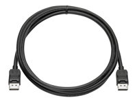 HP - Bildskärmskabelsats - DisplayPort (hane) till DisplayPort (hane) - 2 m - för Elite t655; Presence Small Space Solution with Zoom Rooms; Pro t550 VN567AA