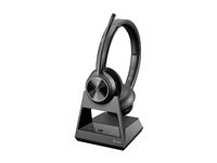 HP Poly Savi 7320-M Office - 7300 Office Series - headset - på örat - DECT - trådlös - svart - Certifierad för Microsoft-teams 8D3J6AA#ABB