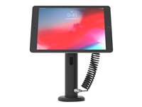 Compulocks Magnetix Secured Magnetic Tablet Counter Stand - Cable lock included - Ställ - för surfplatta - låsbar - galvaniserat stål - svart - bänk MNTXRISE01